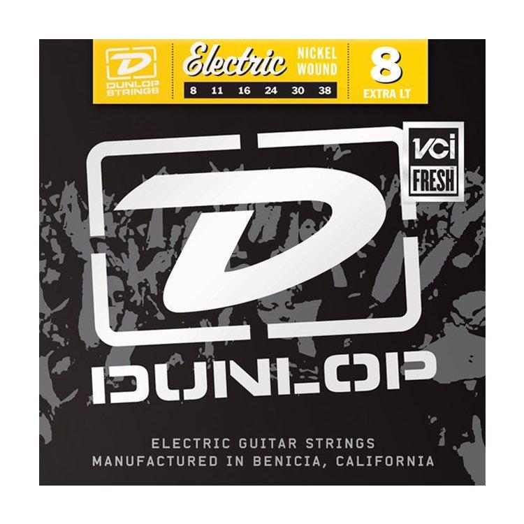 Cтруни для електрогітари Dunlop DEN0838 Nickel Plated Steel Extra Light
