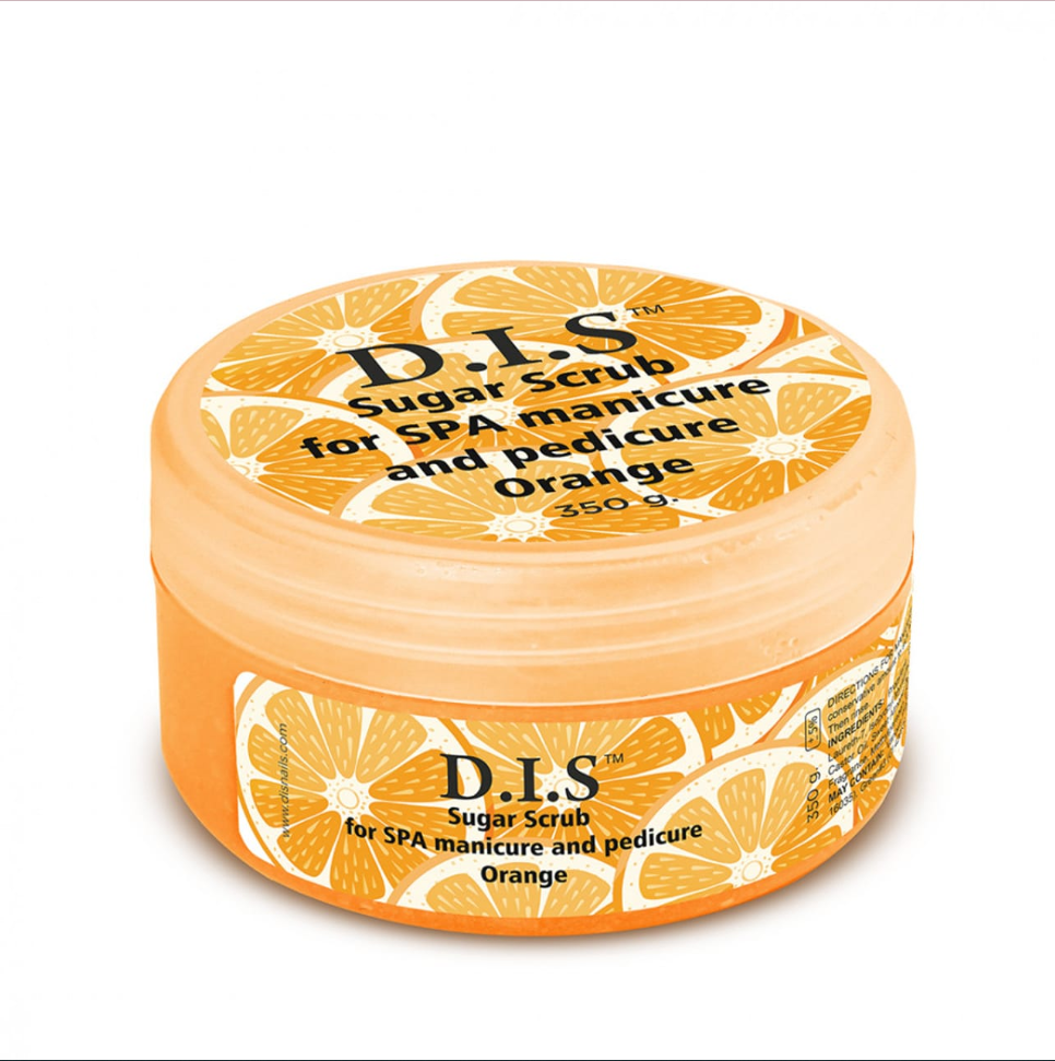Цукровий скраб для тіла апельсин D.I.S Hand & Foot Spa Sugar Scrub Orange 350 г