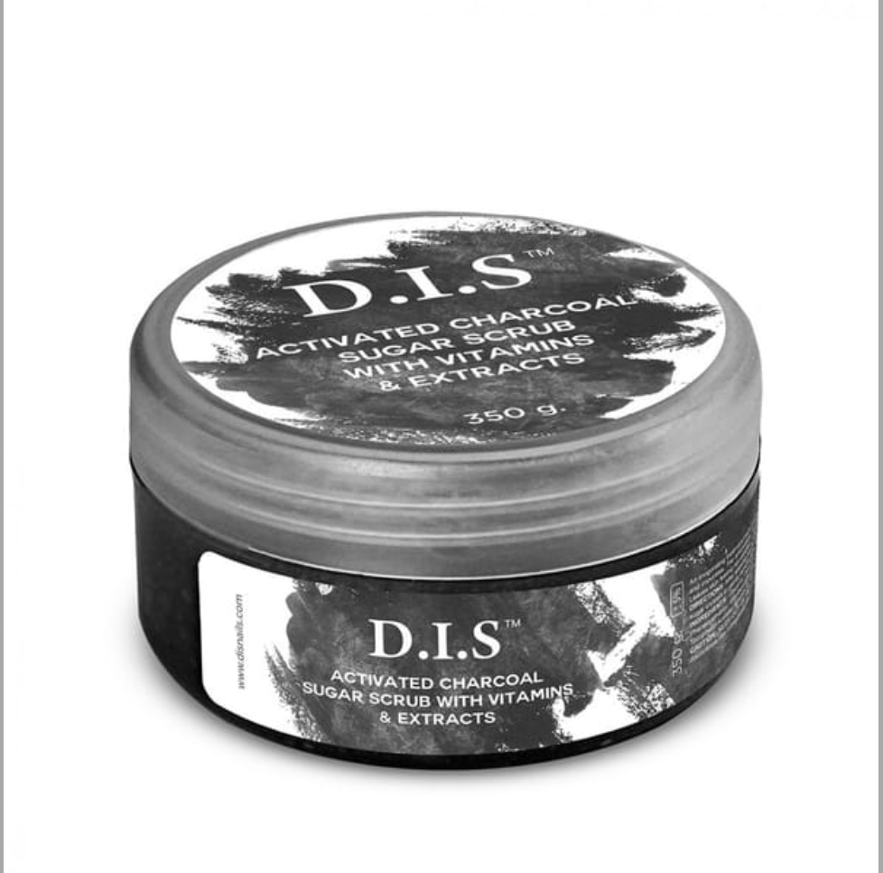 Цукровий скраб для тілаз чорним вугіллям D.I.S Hand & Foot Spa Sugar Scrub 350 г