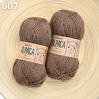 Пряжа Drops Alpaca 607 Коричневый