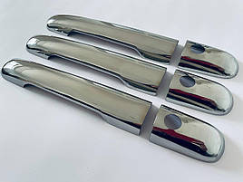 4 штуки Накладки на ручки (нержавійка) - Mercedes Vito W638 1996-2003 рр.