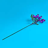 Штучна гілочка з фіолетовими плодами дикої троянди, фото 2