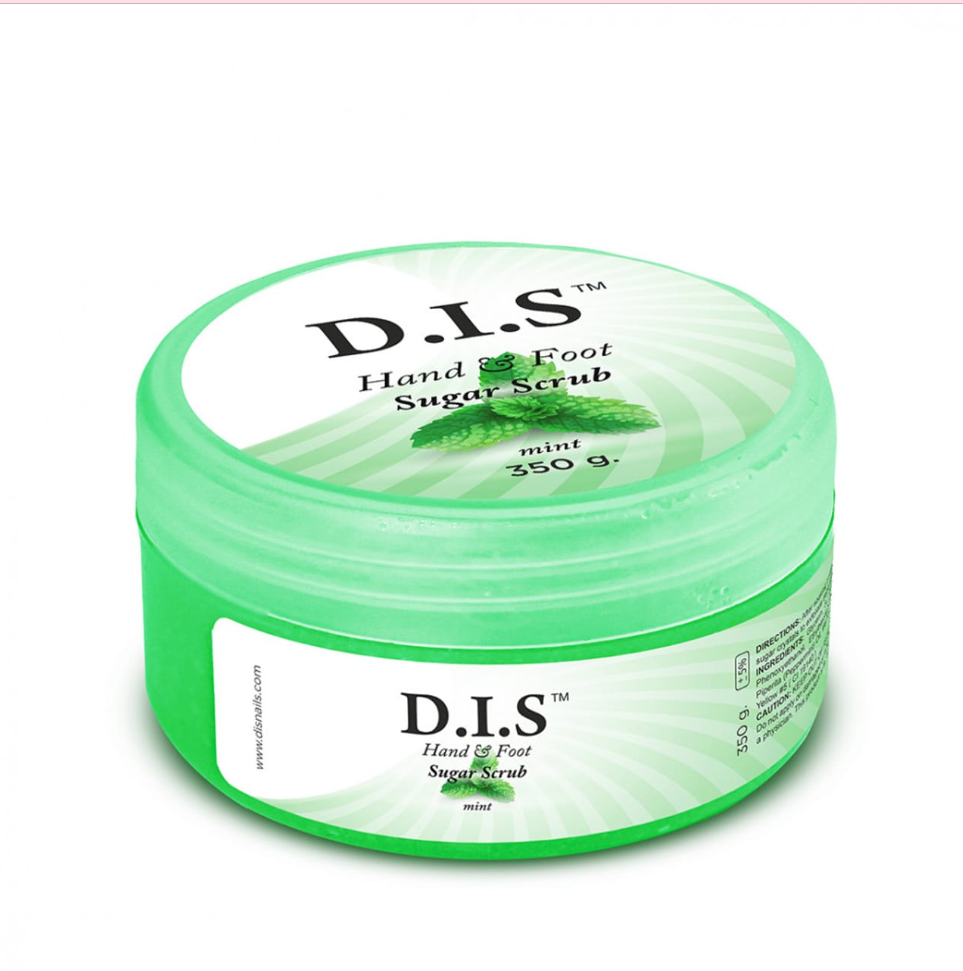 Цукровий скраб для тіла та ніг м'ята D.I.S Hand & Foot Sugar Scrub 350 г