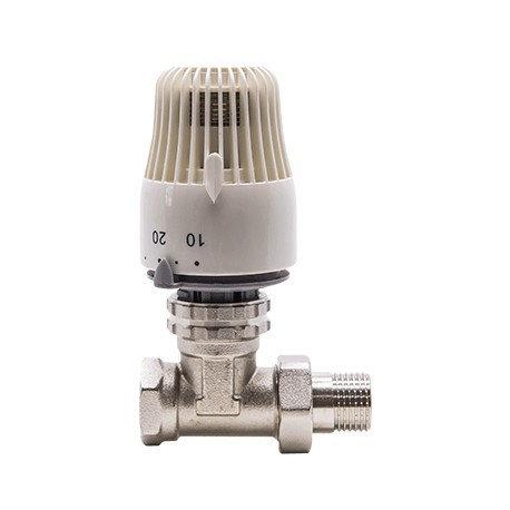 Кран термостатичний прямий RTL 1/2" KARRO з термоголовкою, фото 1
