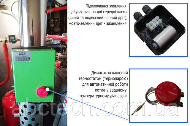 Констуркція канального димососу ДІ-1 Констуркція канального димососу ДІ-1