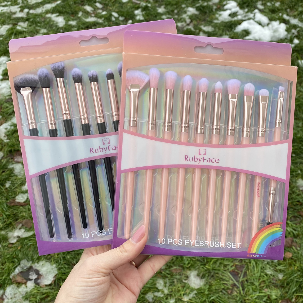 Набір 10 пензлів для макіяжу Ruby Face, фото 1