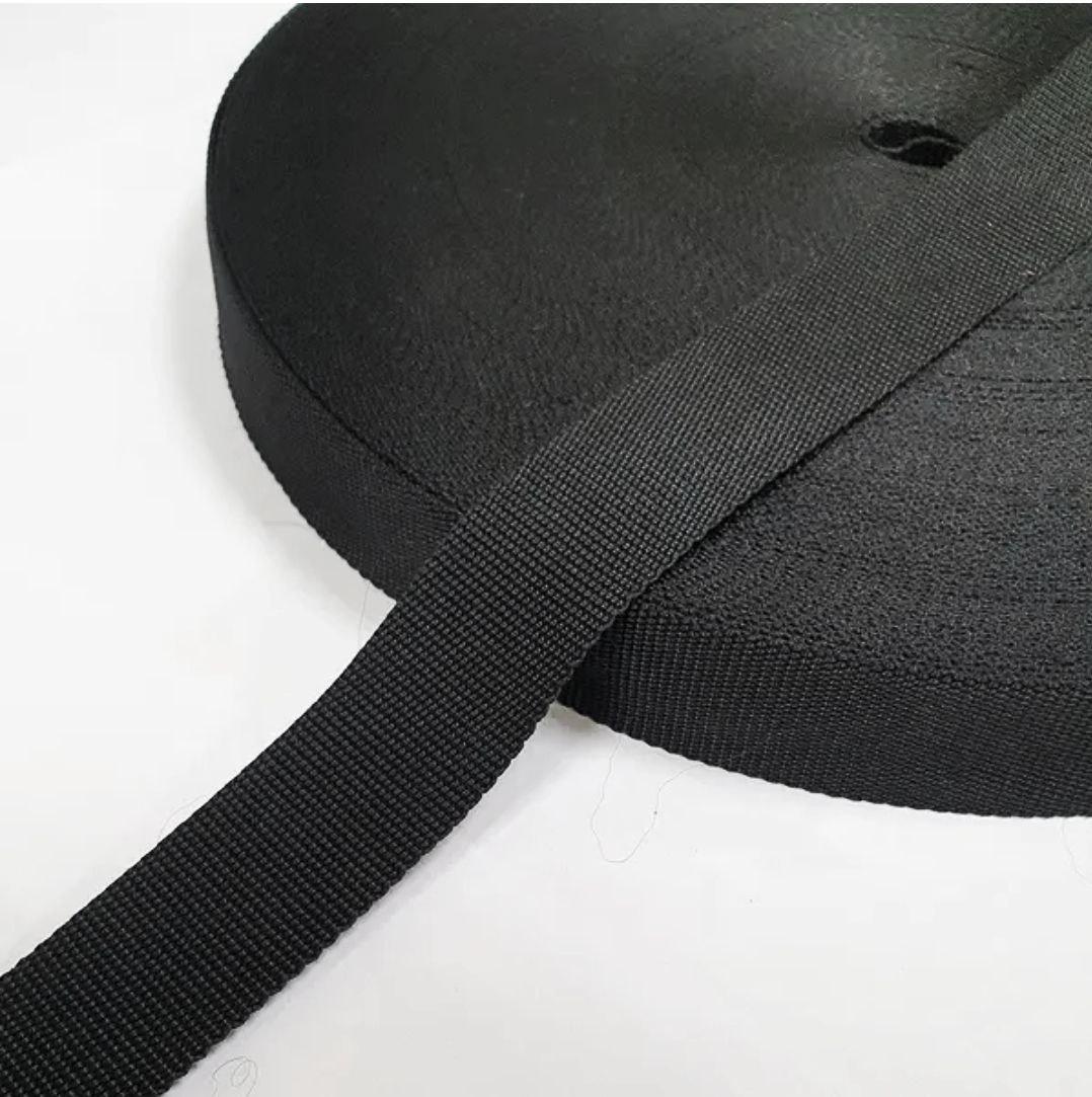 Стрічка ремінна "Мерам" 30мм (50м/боб) Чорний