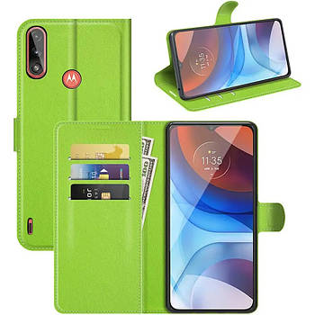 Чохол-книжка Litchie Wallet для Motorola E7 Power / E7i Power Light Green