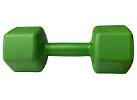 Гантель спортивна 3 кг (1шт) Зелена