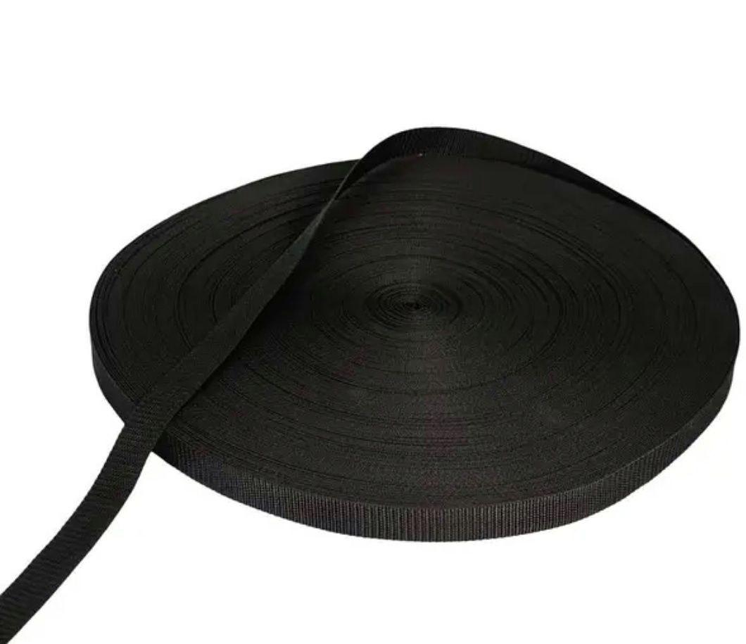 Стрічка ремінна (стропа) 25мм 100м чорна