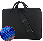 Сумка для ноутбука 3D 14.1" сіра Жіноча сумка для ноутбука 14 дюймів Легка сумка сіра для ноутбука, фото 6