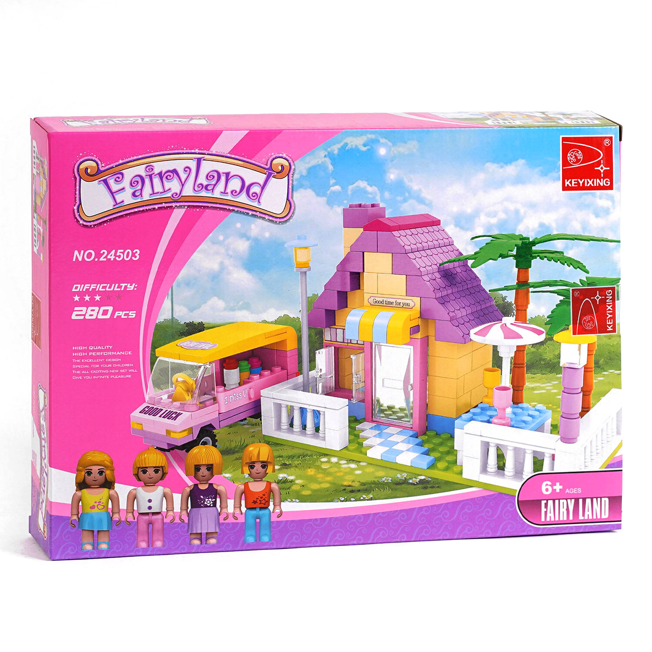 Конструктор для дівчинки AUSINI Fairyland База відпочинку (280 деталей) 24503
