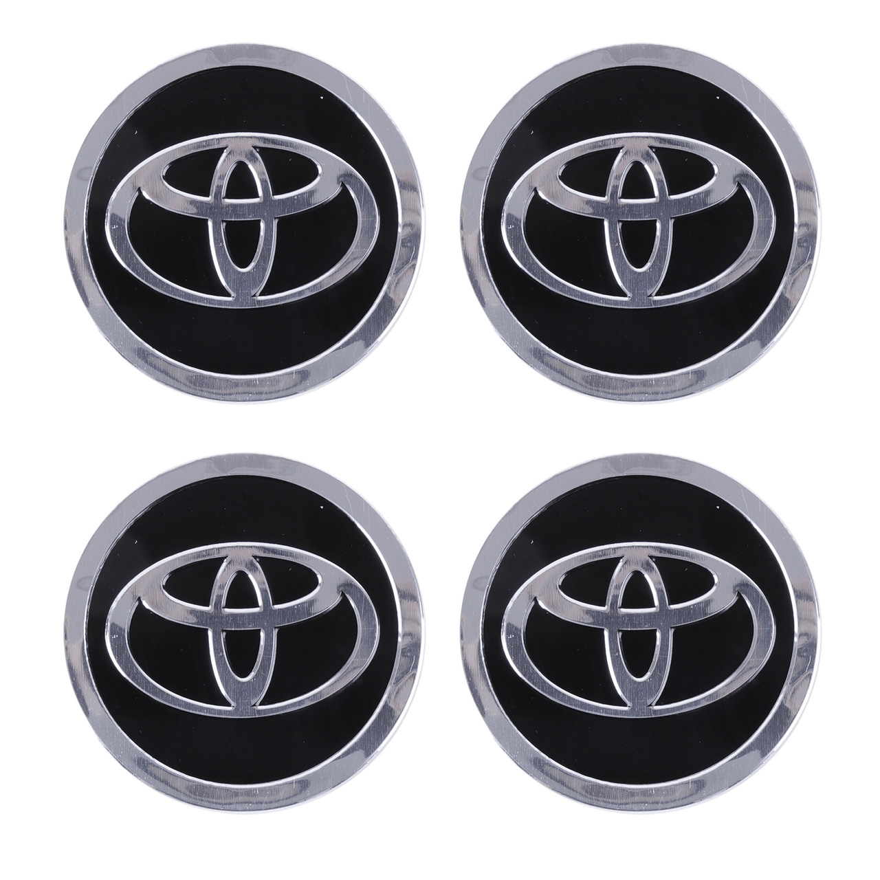 Автомобільна емблема Primo на ковпачок маточини колеса c логотипом Toyota - Black, фото 1