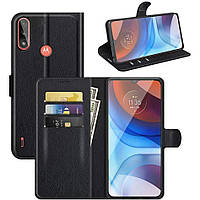 Чехол-книжка Litchie Wallet для Motorola E7 Power / E7i Power Black