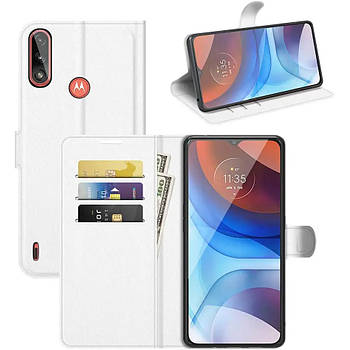 Чохол-книжка Litchie Wallet для Motorola Moto E7 Power / E7i Power White