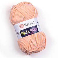 Пряжа YarnArt Dolce Baby 773 бежевая ярнарт дольче беби плюшевая