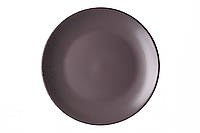 Тарелка десертная Ardesto Lucca, 19 см, Grey brown, керамика (AR2919GMC)