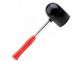 Киянка гумова 1250 г. 90 мм. чорна гума, металева ручка. HT-0228 ТМ INTERTOOL BP