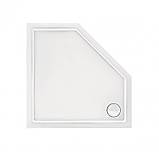 Душовий піддон Qtap Diamond 301112 100x100x12 см + сифон, фото 4