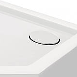 Душовий піддон Qtap Diamond 301112 100x100x12 см + сифон, фото 5