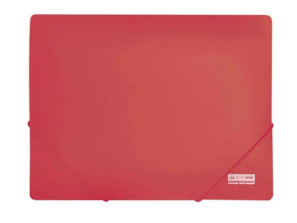 Папка на гумках, JOBMAX, А4, непрозорий пластик,червона BM.3911-05 ТМ BUROMAX BP, фото 1