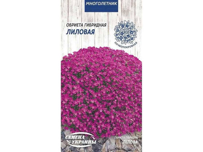 Купить Обриетта гибридная Лиловая МН 0,05г (10 пачек) ТМ СЕМЕНА УКРАИНЫ ...