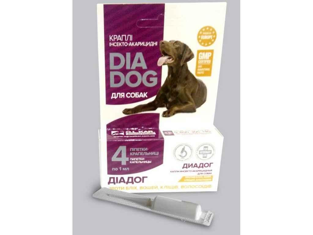 Купить Капли инсекто-акарицидные для собак DIA DOG (4 амулы в уп) ТМ O ...