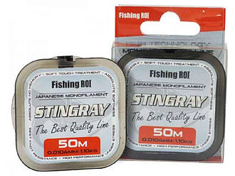 Ліска риболовна Stingray 50 м 0,104мм 1,10 кг 152-9-104 ТМ FISHING ROI BP