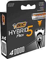 Сменные картриджи Flex 5 Hybrid 4шт ТМ BIC BP