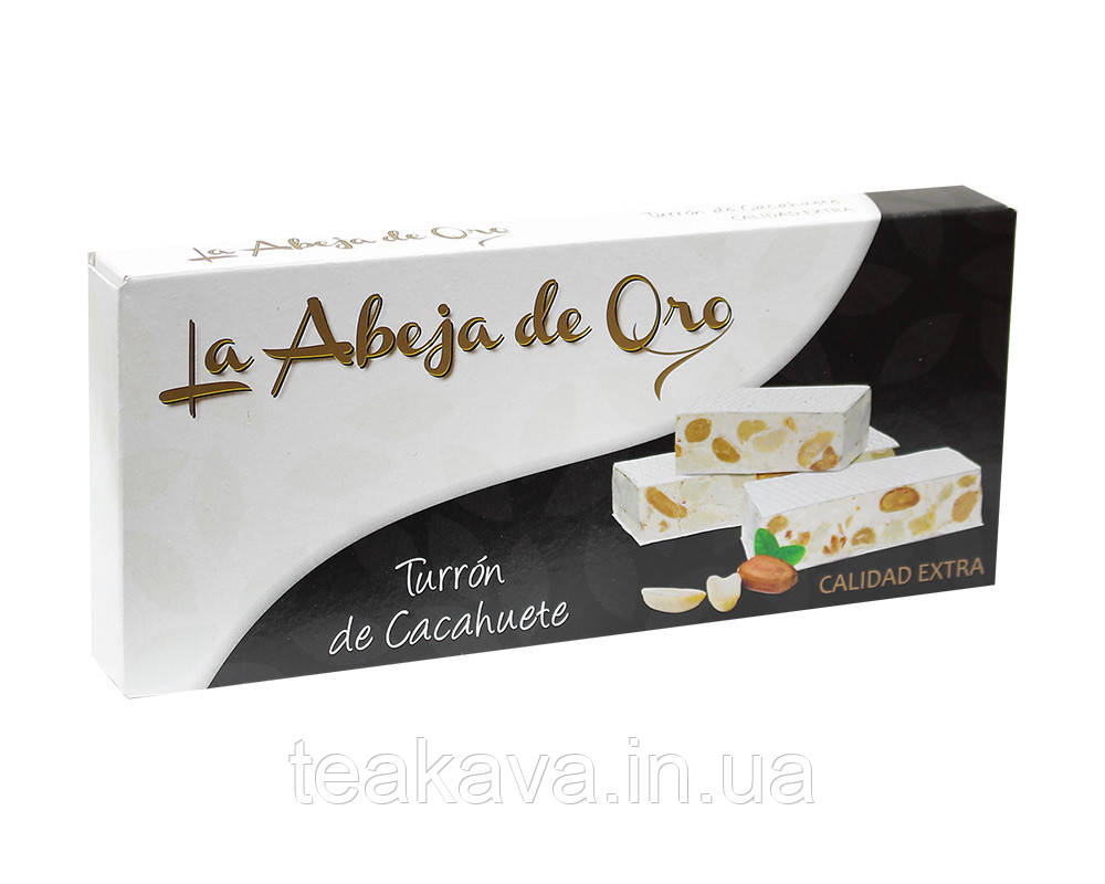Туррон Pico твердый с арахисом Turron De Cacahuente La Abeja de Oro Calidad Extra, 200 г (8412115009366)