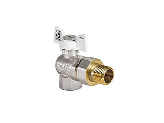 Кран кутовий з американкою 1/2 White KR0099 ТМ KOER BP