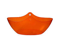 Горшок пластиковый для цветов Вена 24-оранжево-прозрачный PS 634-24 3,4л ТМ LAMELA BP
