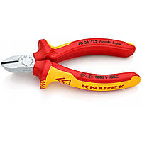 Кусачки боковые KNIPEX (книпекс) изолированные VDE, 125 мм (бокорезы)