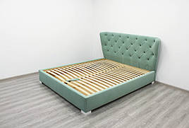 Ліжко двоспальне з підйомним механізмом в спальню Дерево/Тканина Іріс 160х200 Шик-Галичина
