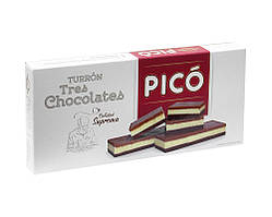 Туррон Pico Три шоколади Turron Tres Chocolates Calidad Suprema, 200 г