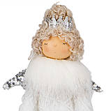 Фігура "Принцеса Сніжинка" для новорічного декору під ялинку 48 см, фото 2