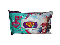 Влажные салфетки для рук SuperPack ромашка и алоэ, 72 ш ТМ Super Baby BP