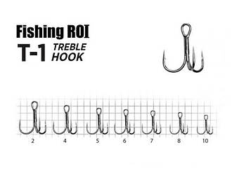 Гачок риболовний (для вудки) потрійний №10 Treble Hook T-1 BC (5шт/уп) 33-05-010 ТМ FISHING ROI BP