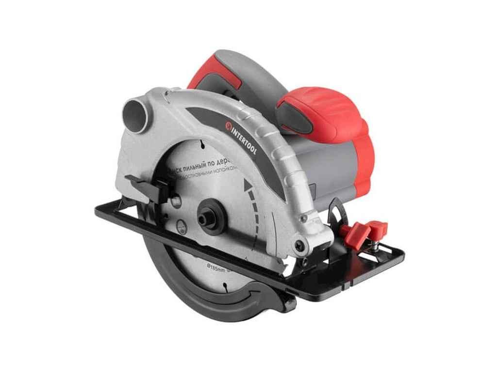 Пила дискова 1300 Вт, 5000 обез хв, кут нахилу 0-45° 41/57 ТМ INTERTOOL BP, фото 1