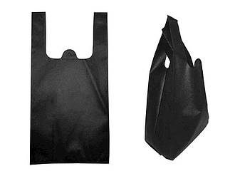Сумка-майка чорний,250х450х130 мм,40 г/м.кв. ТМ ECOBAG BP