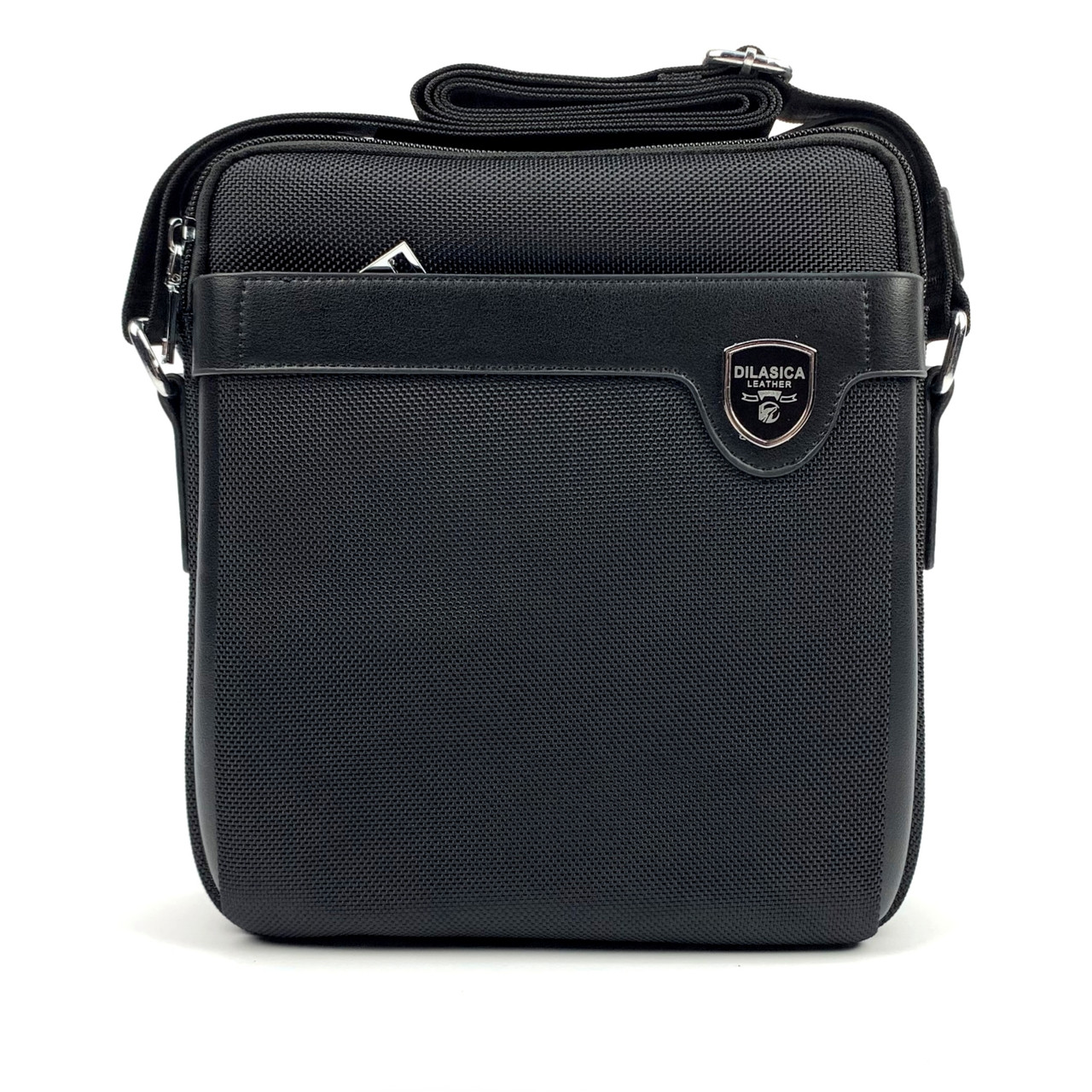 Чоловіча сумка через плече Dilasica 805-3 чорна, фото 1