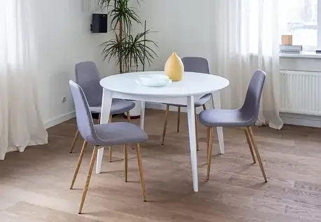 Кухонний стіл Равенна Diamond Glass нерозкладний з масиву дерева Askalon, колір на вибір 110, фото 2