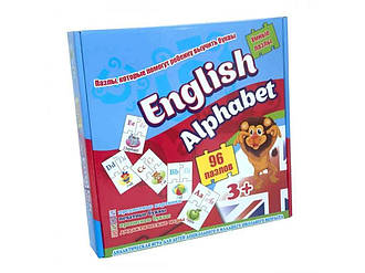 Пазлі Стратег English alphabet (eng.) у корці 25-25-5 см. 539 ТМ STRATEG BP