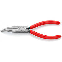 Круглогубцы KNIPEX (книпекс) изогнутые губки, с режущими кромками, 160 мм