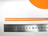 На метраж лента-тесьма свето-отражающая 1 см, оранжевая