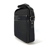 Чоловіча сумка через плече Dilasica 932-3 чорна, фото 2