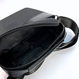 Чоловіча сумка через плече Dilasica 932-2 чорна, фото 6