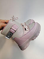 Зимние ботинки для девочки Tom M 10303 D pink розовые р.23-28