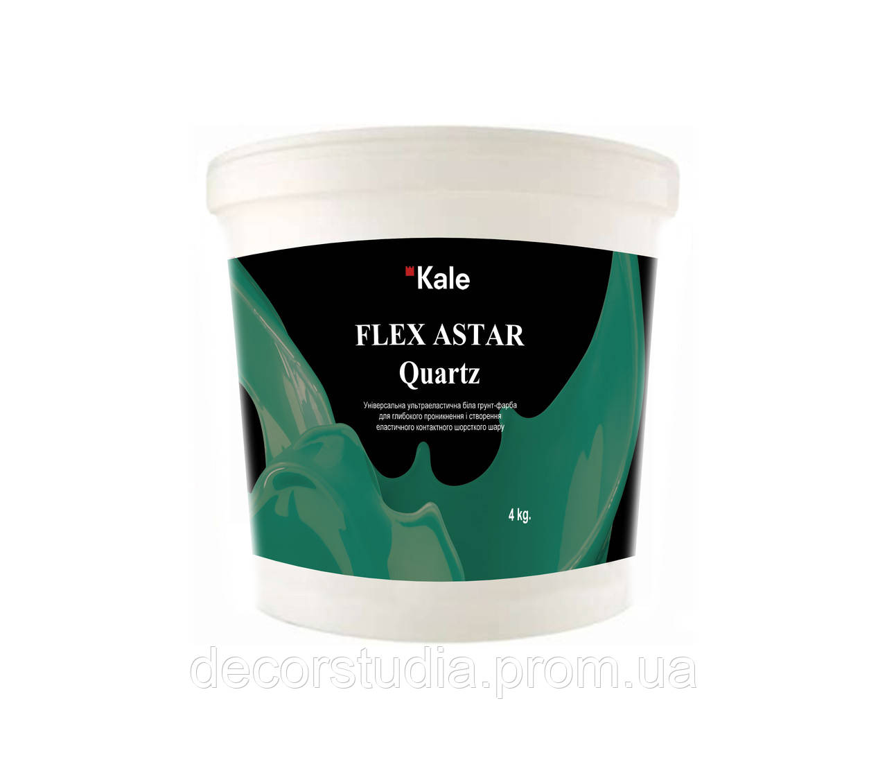 Грунт фарба з кварцом еластична Flex Astar Quarz 4 кг