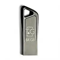 Флеш память T&G 114 Metal Series TG114-64G Icicle Silver 64 GB
